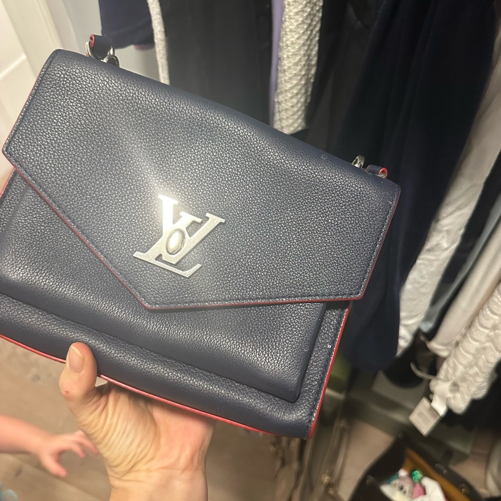 Louis Vuitton Twist PM in Epi Leather (Blue with Red Edging)